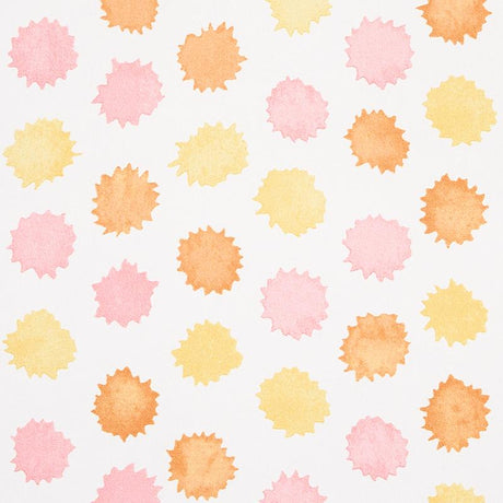 Schumacher Mini Bursts Yellow & Pink Wallpaper