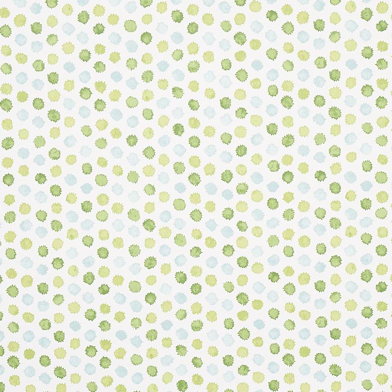 Schumacher Mini Bursts Green & Blue Wallpaper