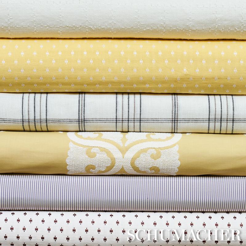 Schumacher Charee Silk Stripe Brown Fabric