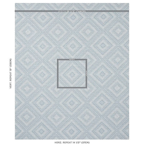 Schumacher Tortola Indoor/Outdoor Sky Fabric