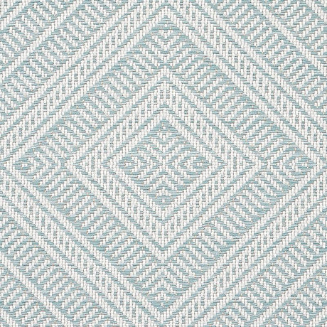 Schumacher Tortola Indoor/Outdoor Aqua Fabric