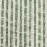 Schumacher Wesley Ticking Stripe Green Fabric