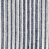 Schumacher Wesley Ticking Stripe Indigo Fabric