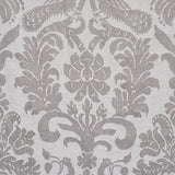 Schumacher Anna Damask Grey Fabric