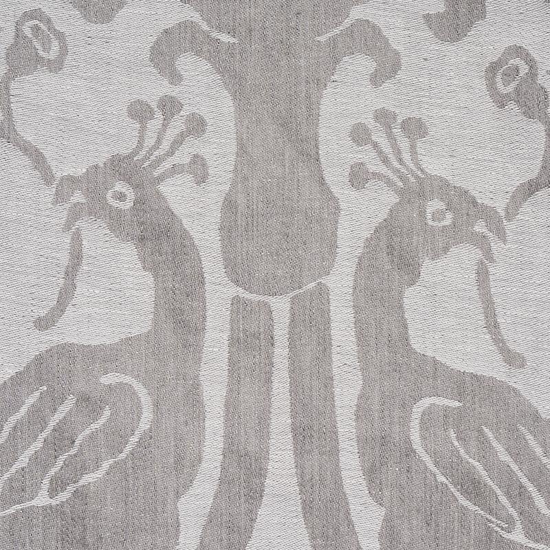 Schumacher Anna Damask Grey Fabric