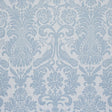 Schumacher Anna Damask Soft Blue Fabric