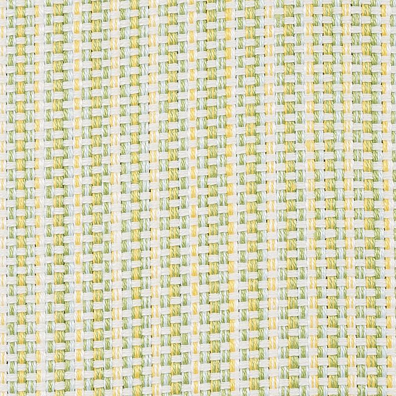 Schumacher Rustic Basketweave Leaf Fabric