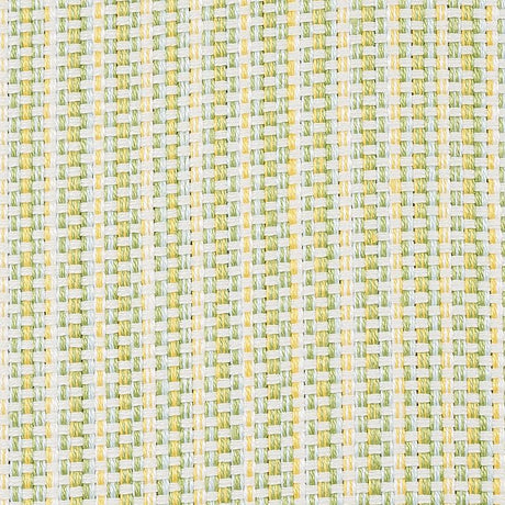 Schumacher Rustic Basketweave Leaf Fabric