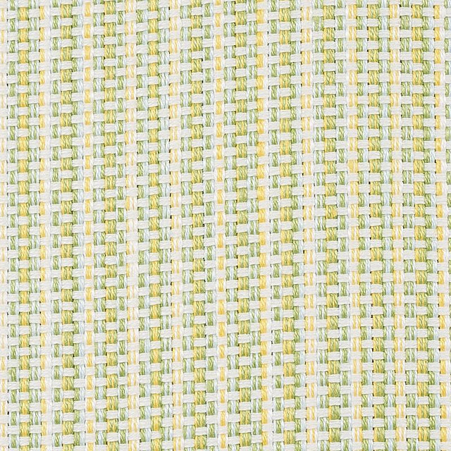 Schumacher Rustic Basketweave Leaf Fabric