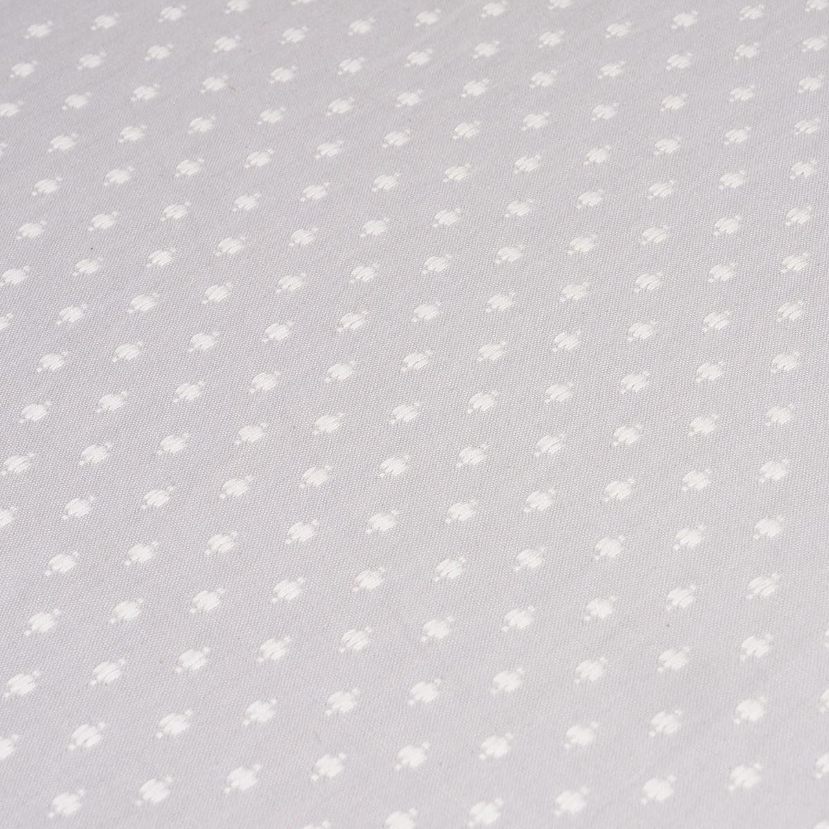 Schumacher Barlow Ivory On Grey Fabric