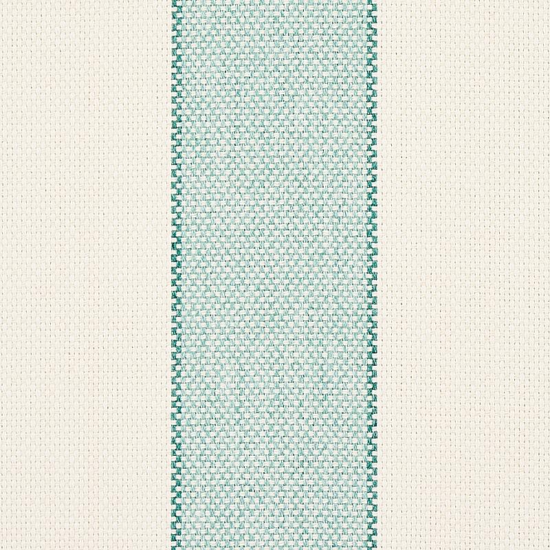 Schumacher Blumont Stripe Indoor/Outdoor Aqua Fabric