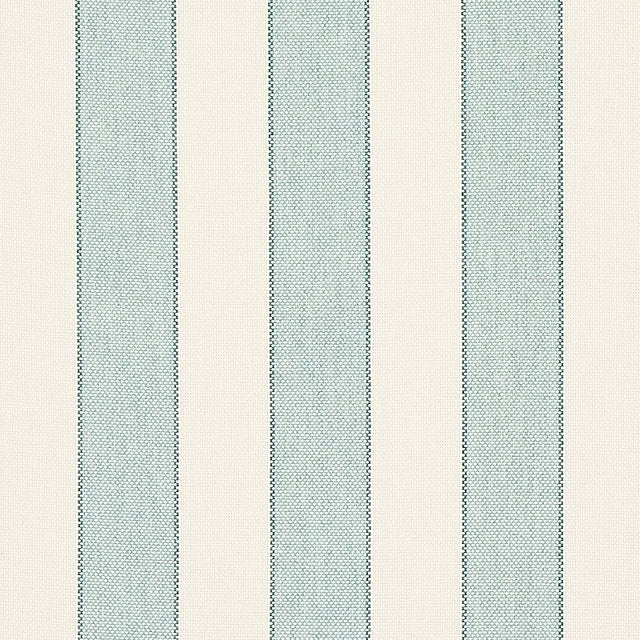 Schumacher Blumont Stripe Indoor/Outdoor Aqua Fabric