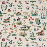 Schumacher Royal Silk Embroidery Multi Fabric