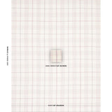 Schumacher Nils Plaid Linen Red Fabric
