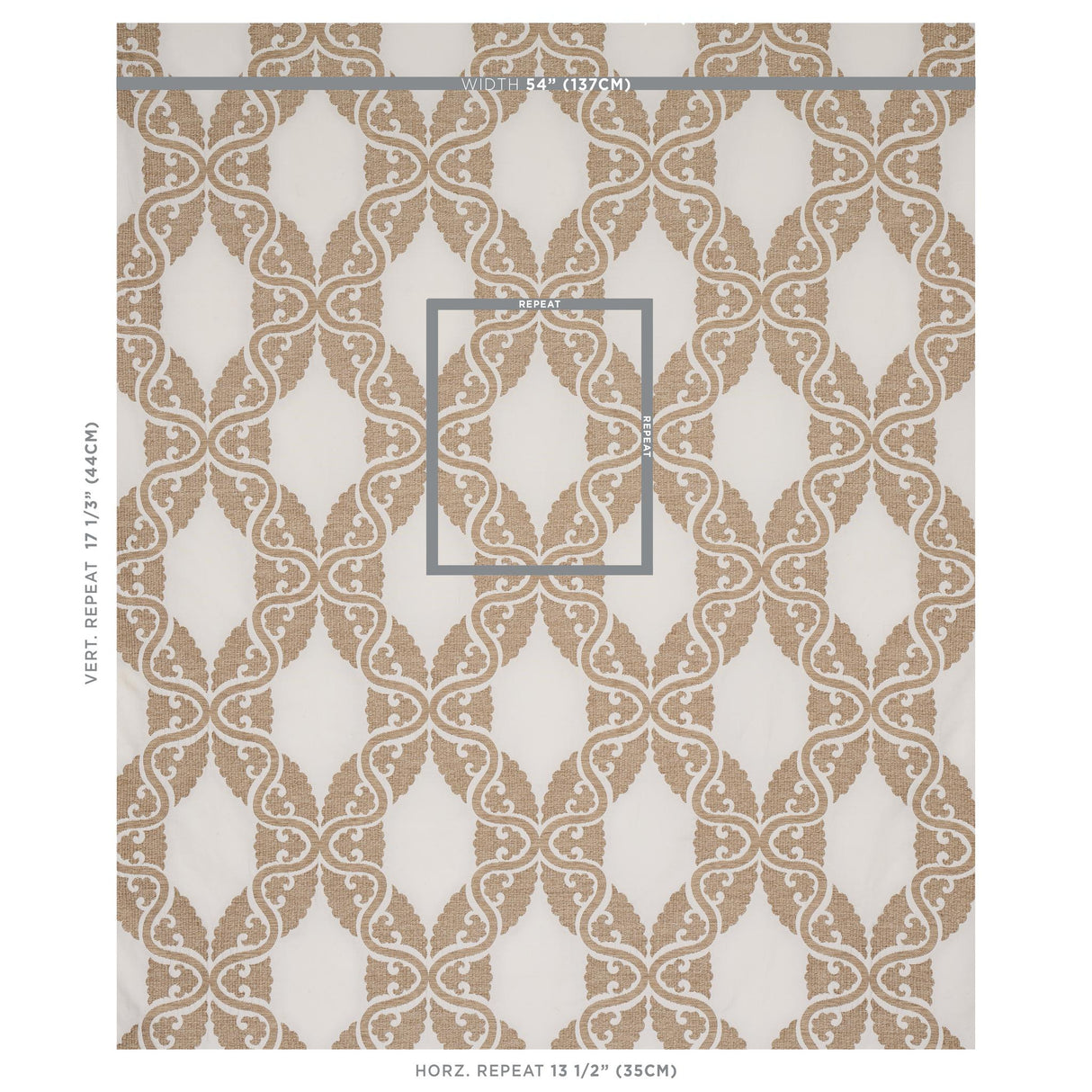 Schumacher Siljan Ivory Fabric