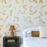 Schumacher Gunta Cut Velvet Ivory Fabric