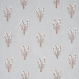 Schumacher Stora Embroidery Mineral Fabric