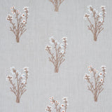 Schumacher Stora Embroidery Mineral Fabric