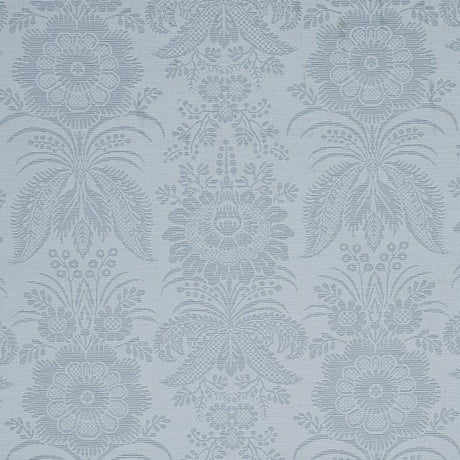 Schumacher Greta Damask Blue Fabric
