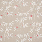 Schumacher Lilla Embroidery Ivory On Neutral Fabric