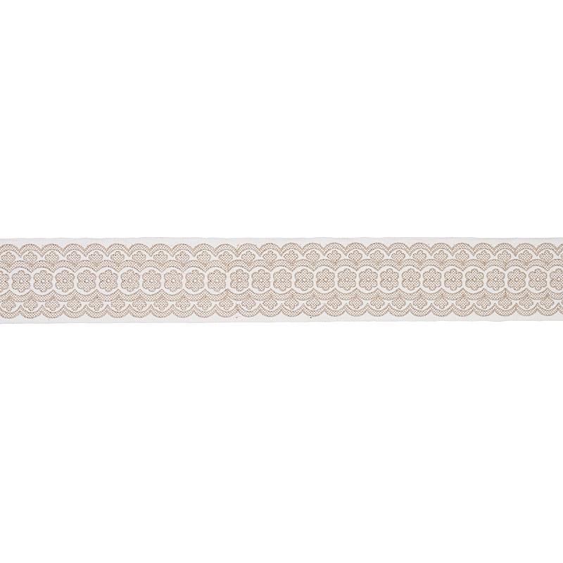 Schumacher Natural Astrid Embroidered Tape