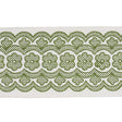 Schumacher Green Astrid Embroidered Tape