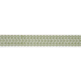 Schumacher Green Astrid Embroidered Tape