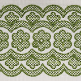 Schumacher Green Astrid Embroidered Tape