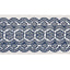 Schumacher Blue Astrid Embroidered Tape
