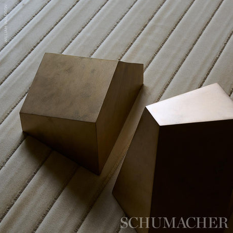 Schumacher Frederika Channeled Velvet Mushroom Fabric