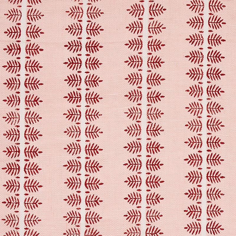 Schumacher Alva Hand Block Print Blush Fabric