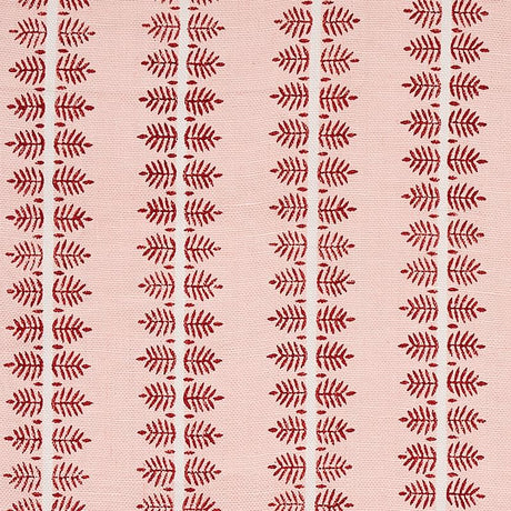 Schumacher Alva Hand Block Print Blush Fabric