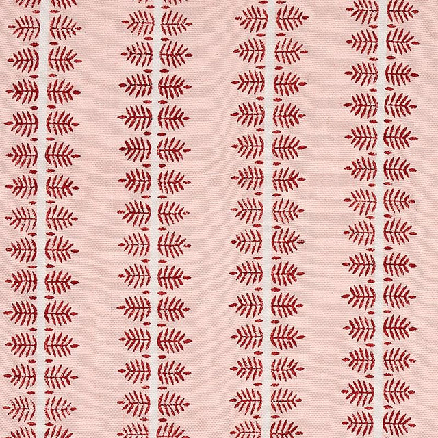 Schumacher Alva Hand Block Print Blush Fabric