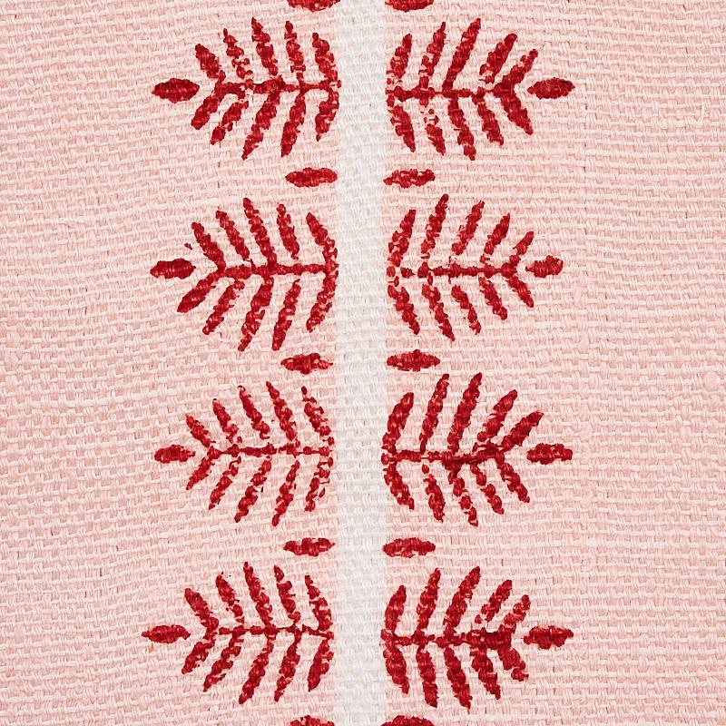 Schumacher Alva Hand Block Print Blush Fabric