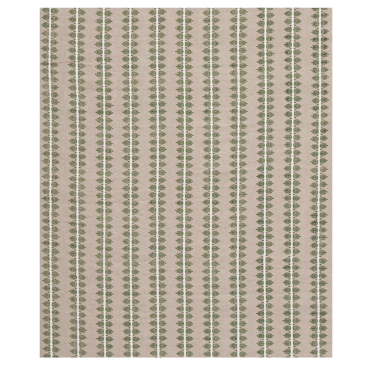 Schumacher Alva Hand Block Print Green Fabric