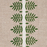 Schumacher Alva Hand Block Print Green Fabric