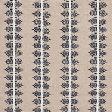 Schumacher Alva Hand Block Print Blue Fabric