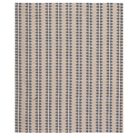 Schumacher Alva Hand Block Print Blue Fabric