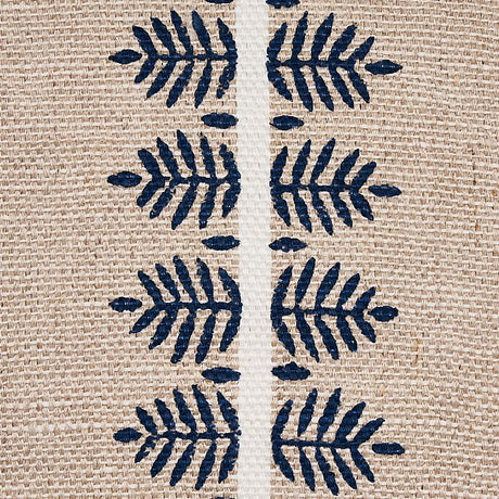 Schumacher Alva Hand Block Print Blue Fabric