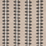 Schumacher Alva Hand Block Print Black Fabric