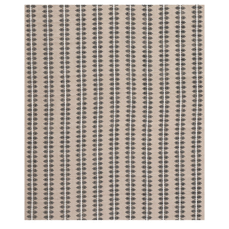 Schumacher Alva Hand Block Print Black Fabric