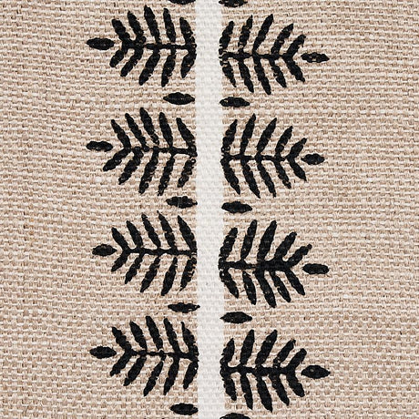 Schumacher Alva Hand Block Print Black Fabric