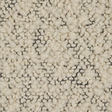 Schumacher Margarete Boucl Ivory On Charcoal Fabric