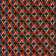 Schumacher Sasha Diamond Ikat Rose And Saffron Fabric