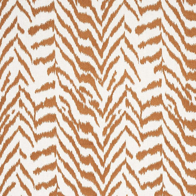 Schumacher Quincy Embroidery On Linen Toast Fabric