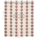 Schumacher Constantine Red & Blue Fabric