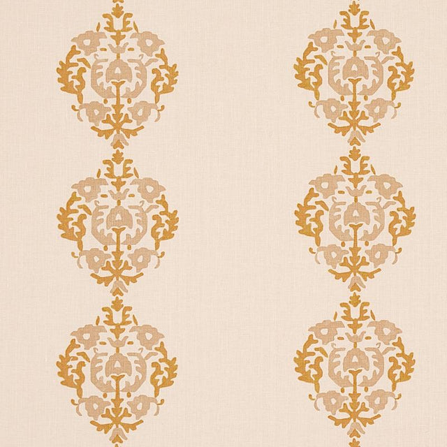 Schumacher Constantine Natural & Ochre Fabric