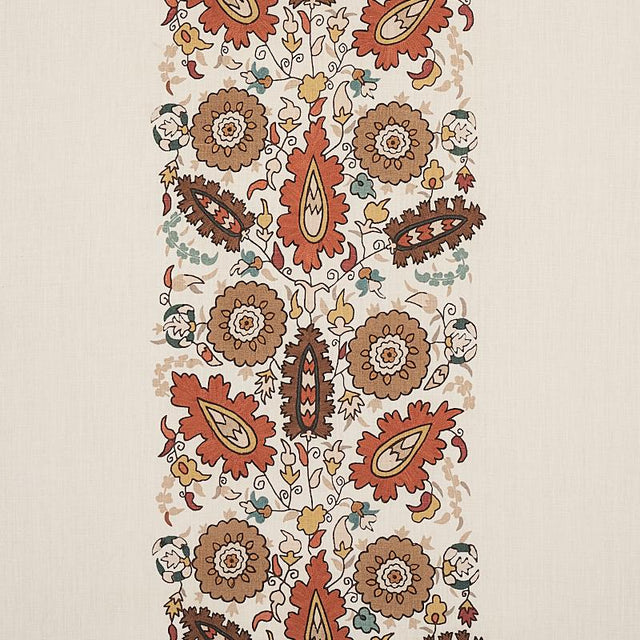 Schumacher Anatolia Embroidery Autumn Fabric