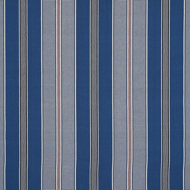 Schumacher Scoop Hand Woven Stripe Neptune Fabric