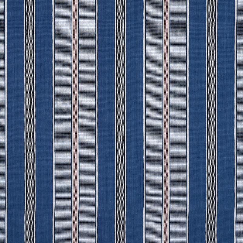 Schumacher Scoop Hand Woven Stripe Neptune Fabric